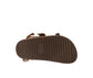 Boys' Footbed Sandals, Casual Strappy Sandals, Cork Sole Comfort Shoes, Brown (Toddler)