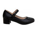 Badgley Mischka Dress Heel Shoes Girls - Elegant Formal Wear Comfort Block Heel Glitter Finish Adjustable Strap (Little Kid)