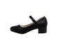 Badgley Mischka Dress Heel Shoes Girls - Elegant Formal Wear Comfort Block Heel Glitter Finish Adjustable Strap (Little Kid)