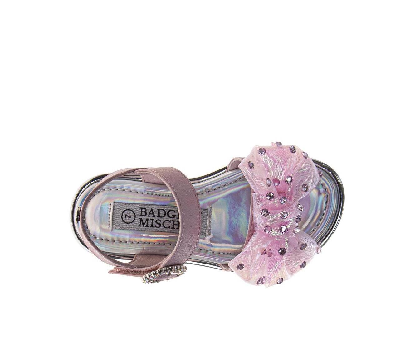 Badgley Mischka Rhinestone Bow Sandals (Toddlers/Little Kids)