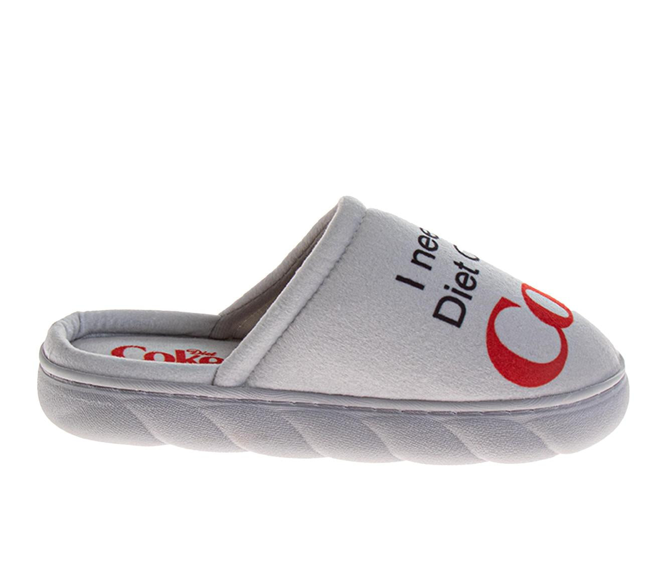 Coca-Cola Coke Men's Slide Sandals – Black Script Logo Slip-On Slides Extra Cushion Comfort Casual Slides (Adults)