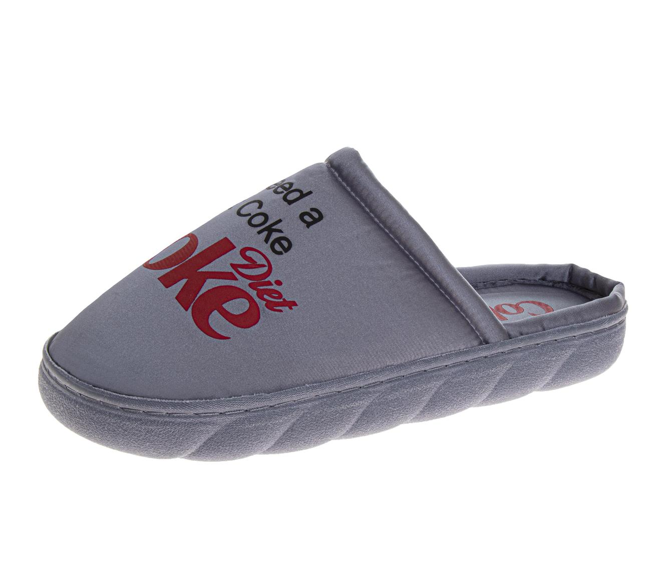 Coca-Cola Coke Men's Slide Sandals – Black Script Logo Slip-On Slides Extra Cushion Comfort Casual Slides (Adults)