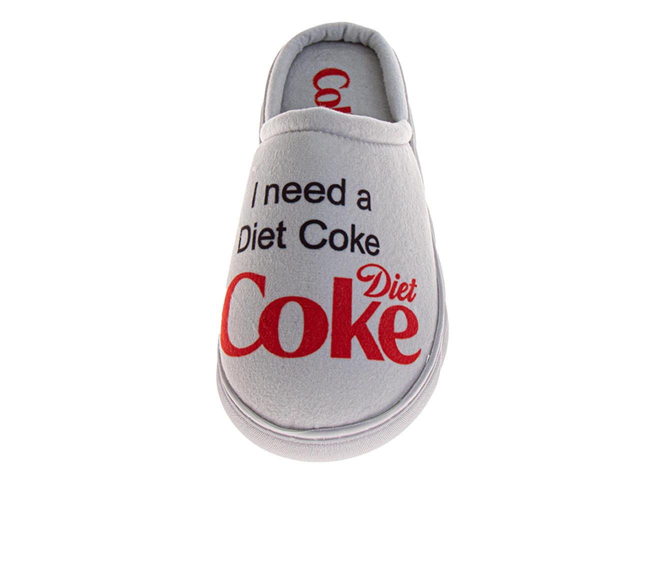 Coca-Cola Coke Men's Slide Sandals – Black Script Logo Slip-On Slides Extra Cushion Comfort Casual Slides (Adults)
