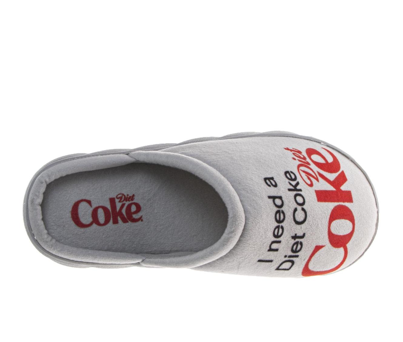 Coca-Cola Coke Men's Slide Sandals – Black Script Logo Slip-On Slides Extra Cushion Comfort Casual Slides (Adults)