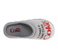 Coca-Cola Coke Men's Slide Sandals – Black Script Logo Slip-On Slides Extra Cushion Comfort Casual Slides (Adults)