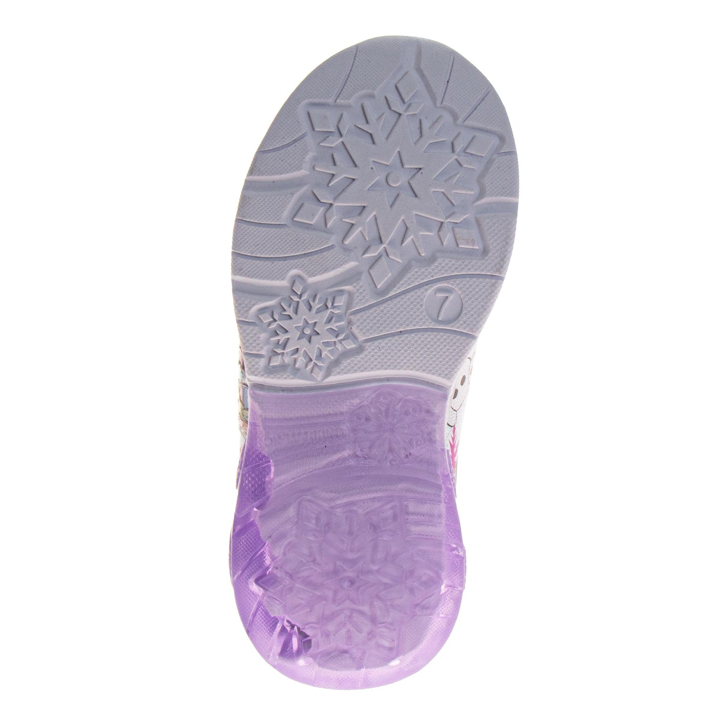 Frozen Sneakers for Girls Glitter Comfortable Adjustable Strap (Toddler / Little Kids)