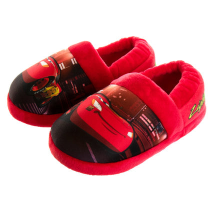 Disney Cars' Toddler Boys Nylex Fabric Slippers Featuring Lightning McQueeN