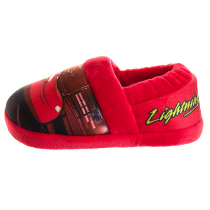 Disney Cars' Toddler Boys Nylex Fabric Slippers Featuring Lightning McQueeN