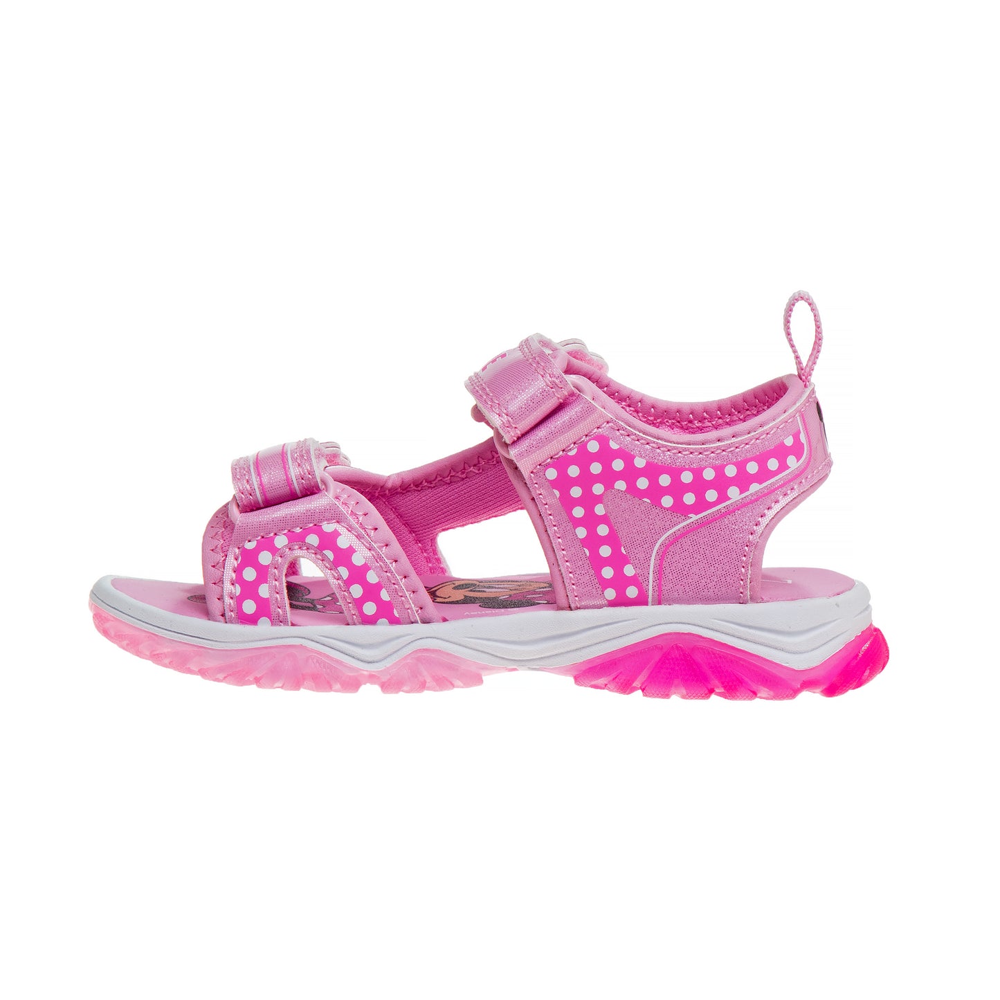 Minnie Mouse Girls' Light-Up Sandals - Fun, Colorful, and Comfortable Footwear (Toddler – Little Kid)