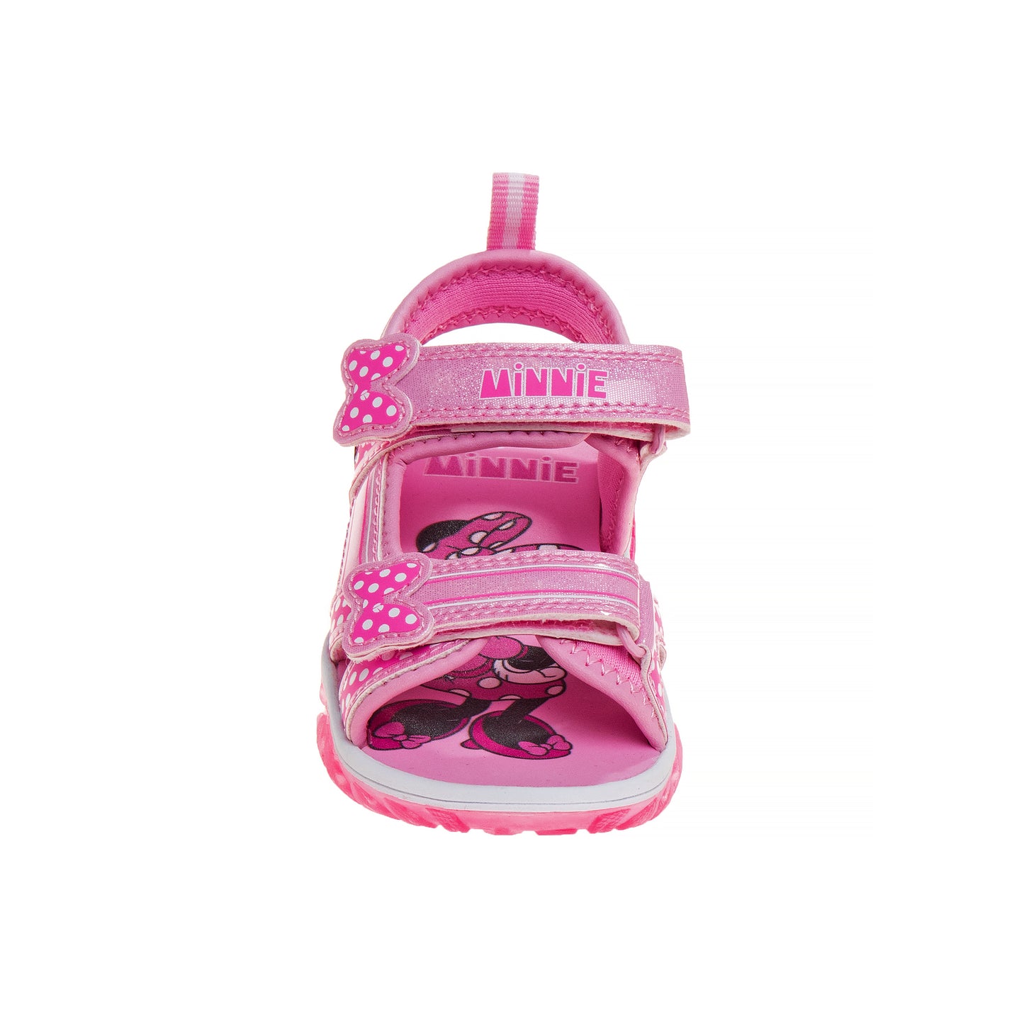 Minnie Mouse Girls' Light-Up Sandals - Fun, Colorful, and Comfortable Footwear (Toddler – Little Kid)