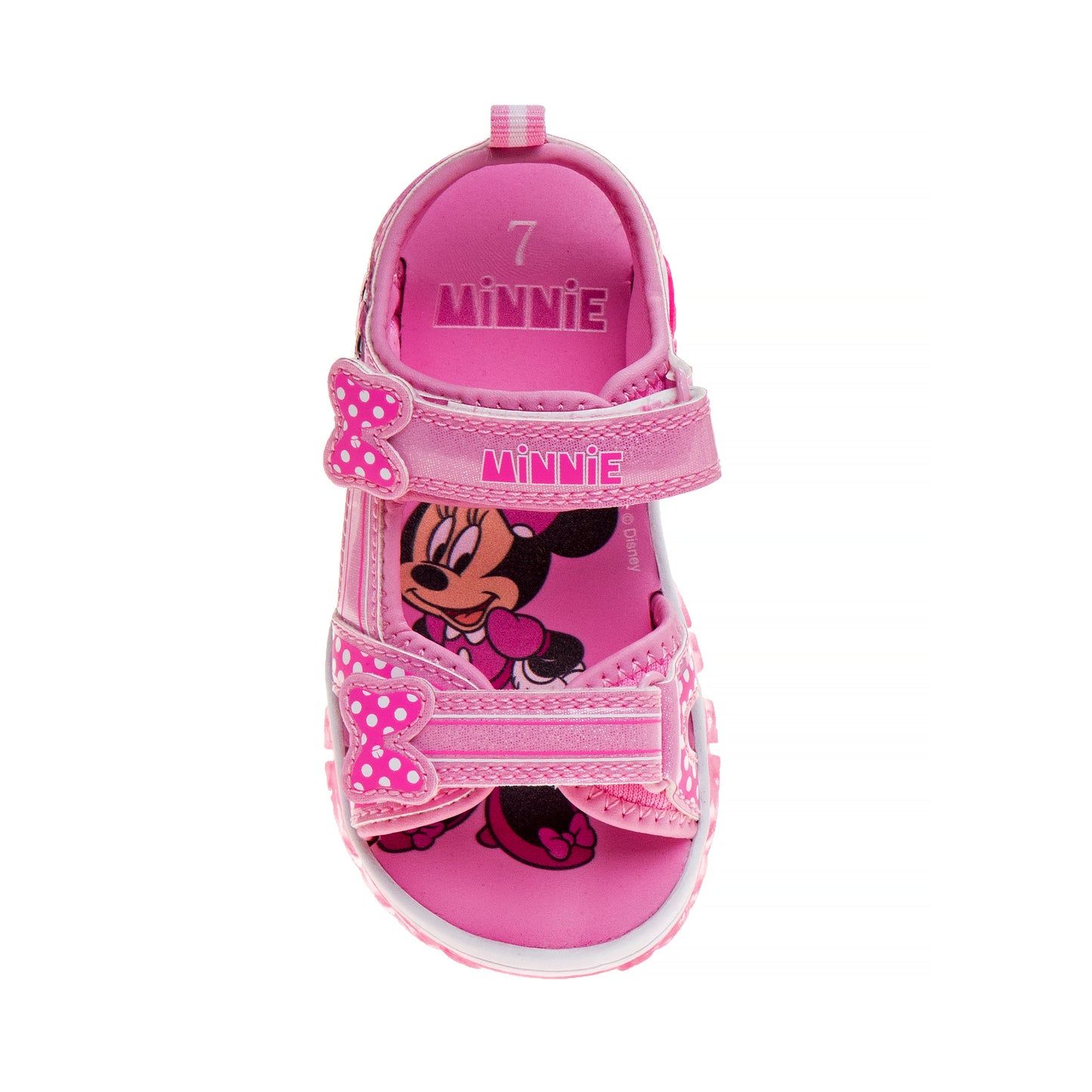 Minnie Mouse Girls' Light-Up Sandals - Fun, Colorful, and Comfortable Footwear (Toddler – Little Kid)