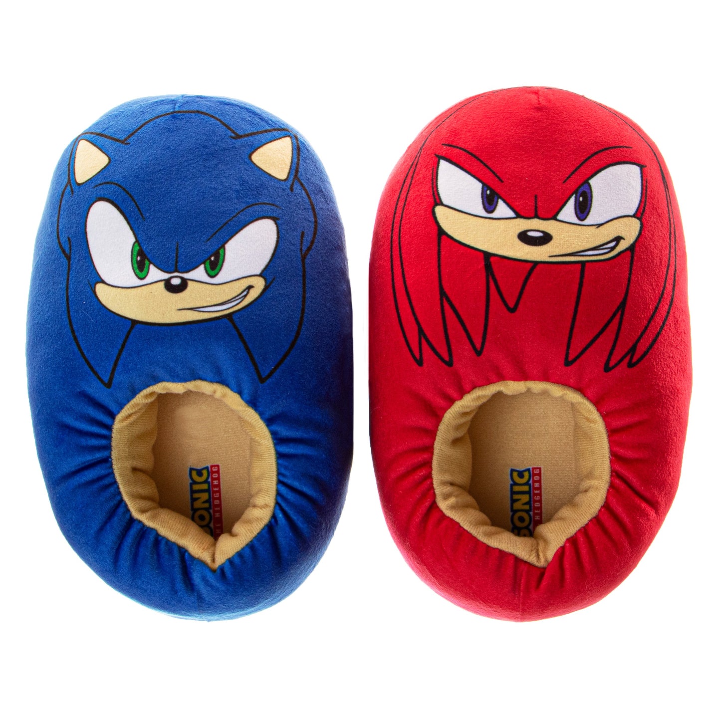 SEGA Sonic the Hedgehog Boys Slippers House Shoes Lightweight Plush Warm Comfort Soft Aline Slipper