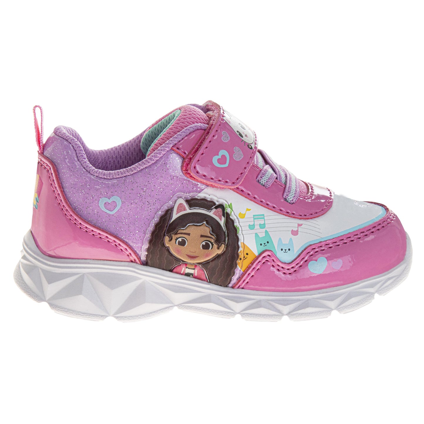 Gabby's Dollhouse Girls' Light Up Fashion Sneakers. (Toddler/Little Kids)
