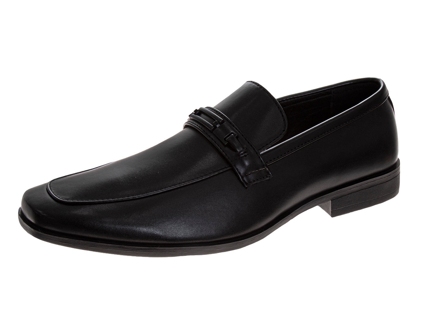 Perry Ellis Men’s Dress Slip-On Loafer Shoe – Classic Formal Comfort Shoe in Black (Adults)