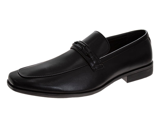 Perry Ellis Men’s Dress Slip-On Loafer Shoe – Classic Formal Comfort Shoe in Black (Adults)