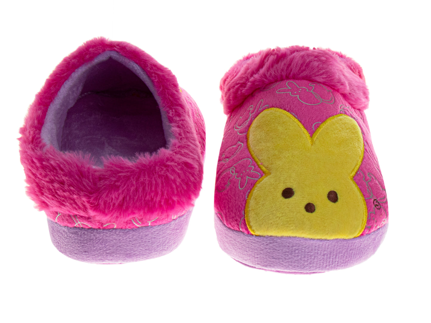 Peeps Slippers for Women's  Hot Pink Casual Soft Comfort Indoor (Women’s / Adult)
