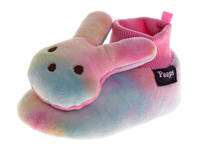 Peeps Sock Slippers for Toddler Gils' Plush Warm Fuzzy Comfort Dual Size (Infant)