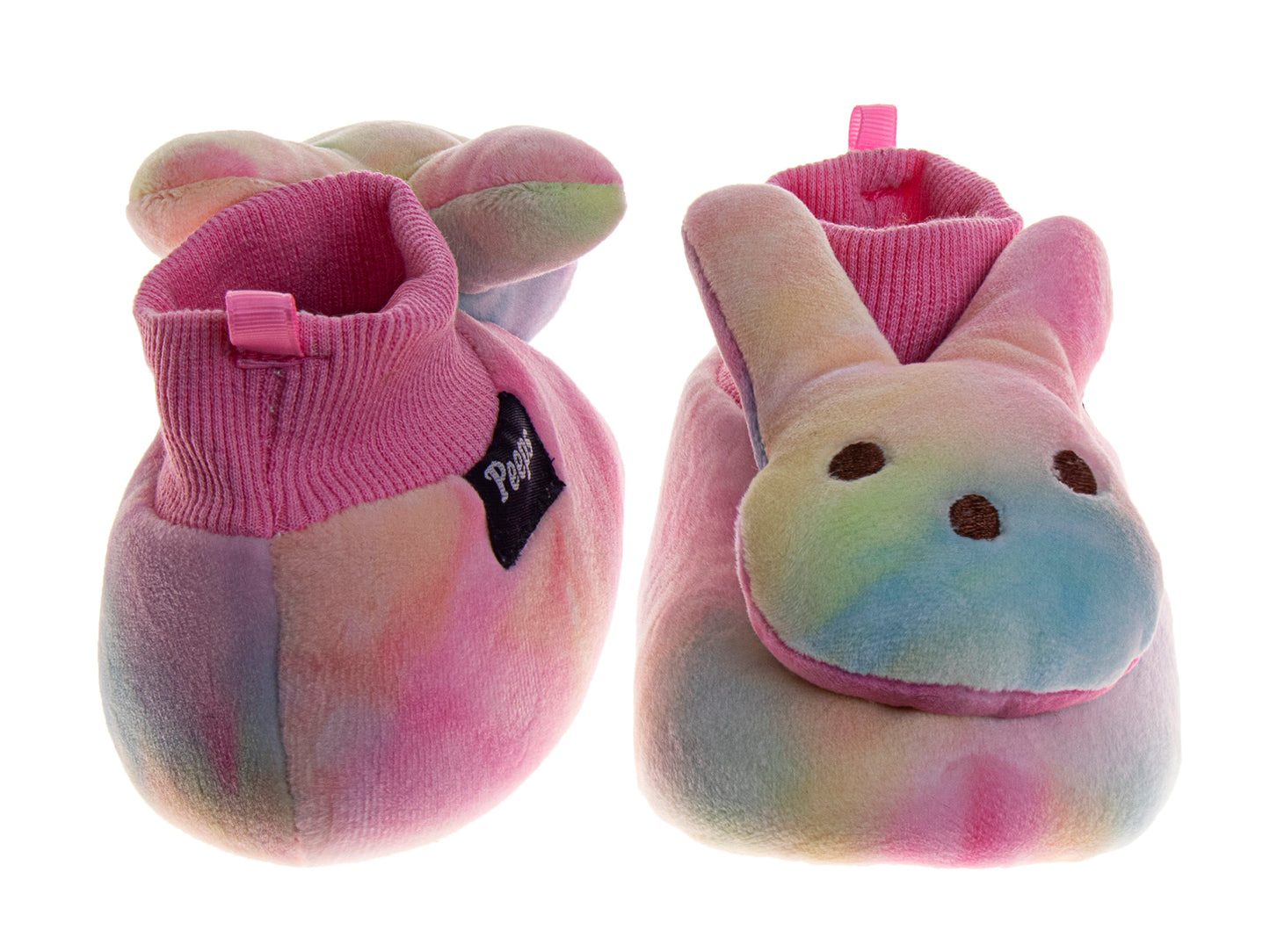 Peeps Sock Slippers for Toddler Gils' Plush Warm Fuzzy Comfort Dual Size (Infant)