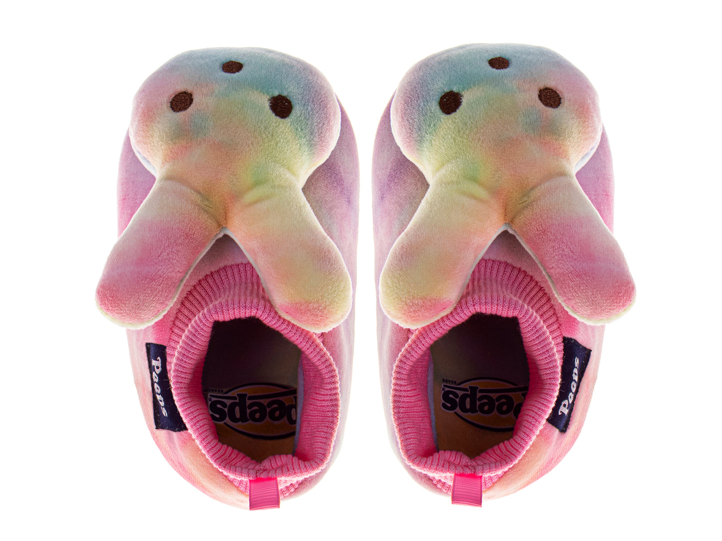 Peeps Sock Slippers for Toddler Gils' Plush Warm Fuzzy Comfort Dual Size (Infant)