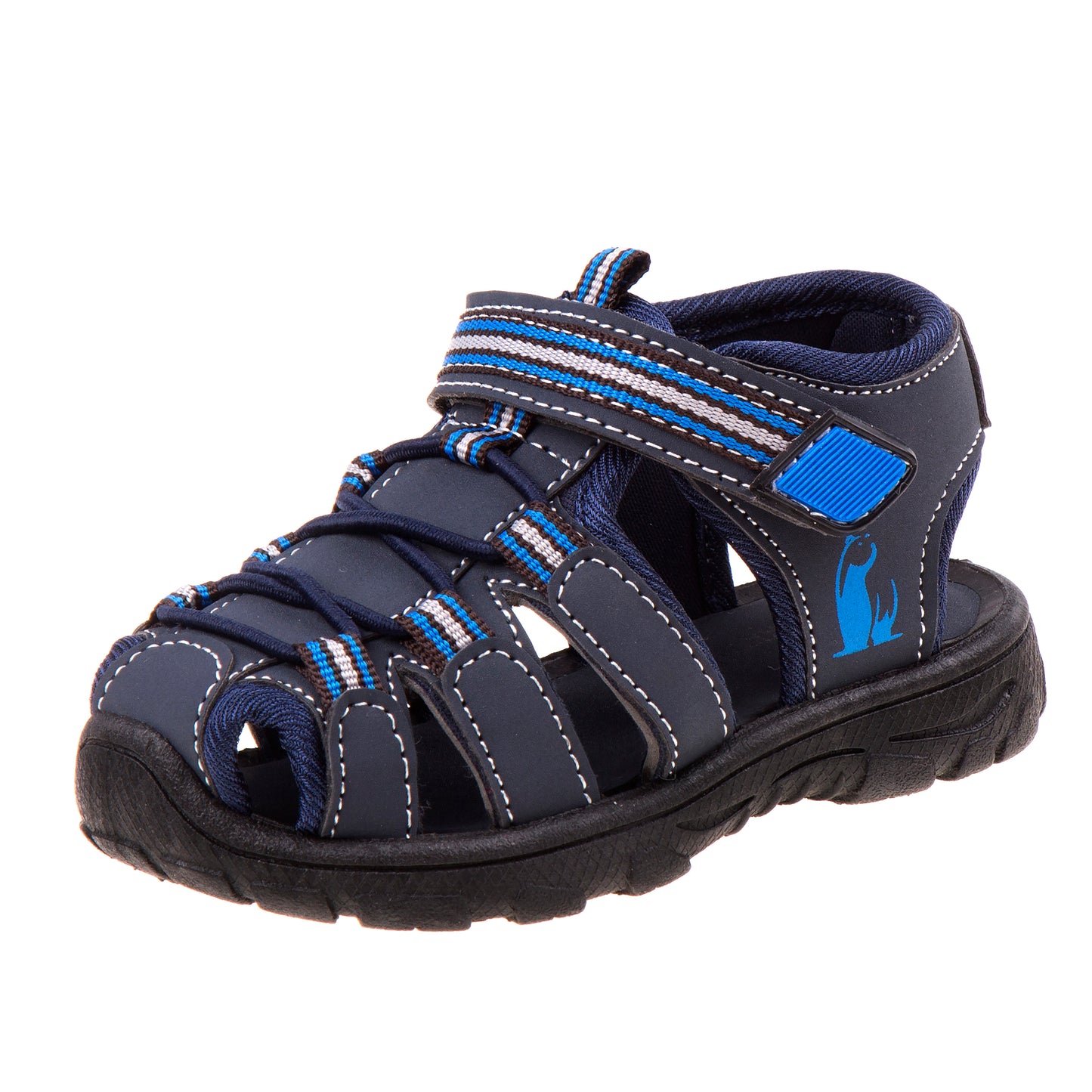 Rugged Bear Boys' Closed-Toe Sport Sandals - Adjustable Straps & Durable Comfort Fit (Toddler / Little Kid)