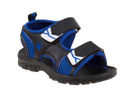 Rugged Bear Open Toe Sport Sandals Boys' Durable Outdoor Ready Adjustable Straps WaterFriendly Comfort Fit (Little Kid / Big Kid)