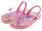 Sweethearts Girls Shoes, Girls Flip Flops, Thong Sandals - Kids Beach and Pool Shoes, Slip On Pink and Purple (Toddler Sizes 6-10, Little Kid Sizes 11)