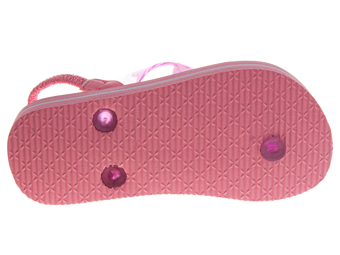 Sweethearts Girls Shoes, Girls Flip Flops, Thong Sandals - Kids Beach and Pool Shoes, Slip On Pink and Purple (Toddler Sizes 6-10, Little Kid Sizes 11)