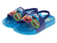 Sesame Street Slide Sandals for Kids Characters Design Blue Slip-On Quick Dry Pool/Beach (Toddler / Little Kid)