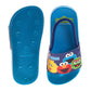 Sesame Street Slide Sandals for Kids Characters Design Blue Slip-On Quick Dry Pool/Beach (Toddler / Little Kid)