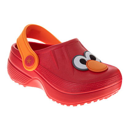 Sesame Street Elmo Character Boys' Clogs Dual Size Comfort Closure ( Toddler/Little Kids)