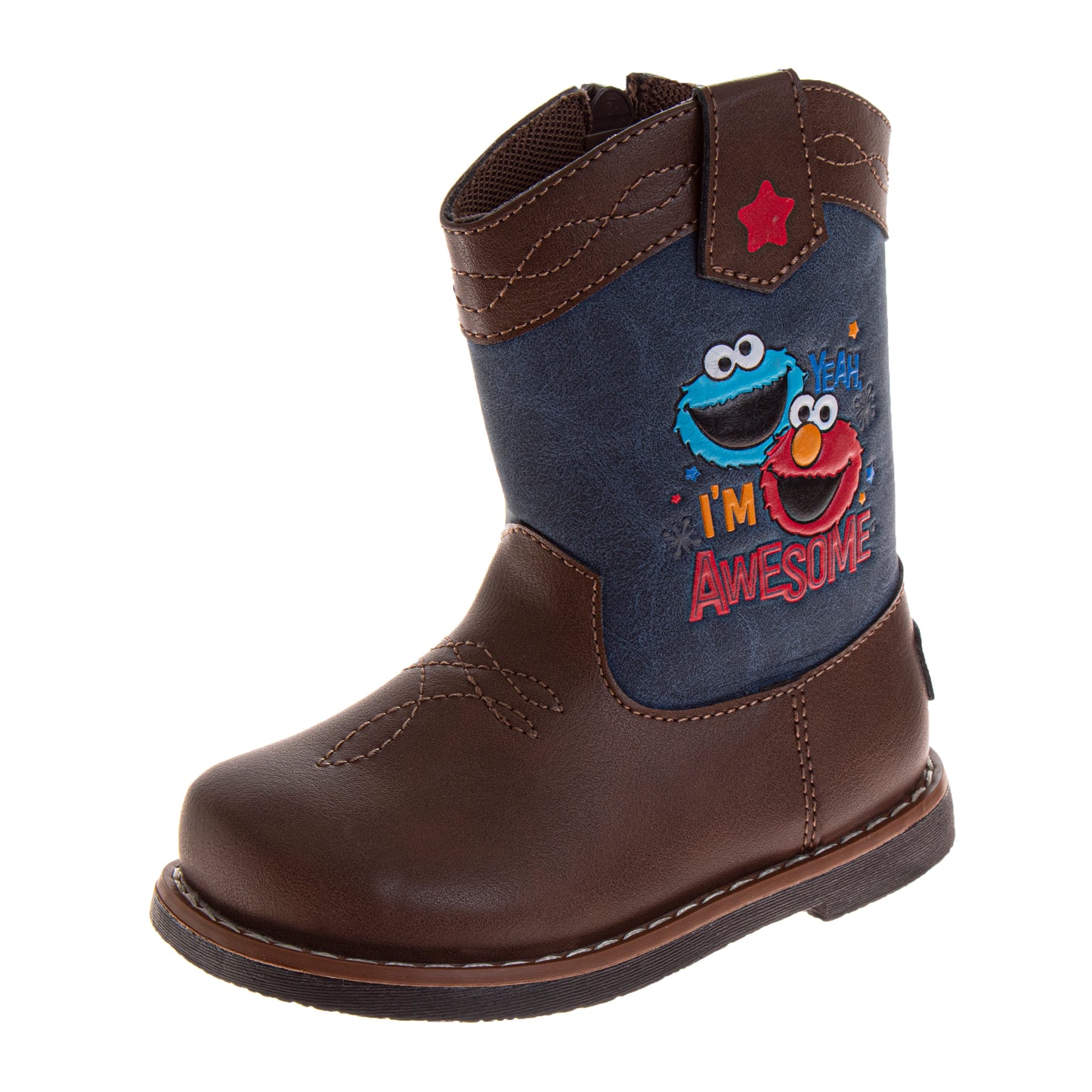 Sesame Street Elmo Infant Cowboy Boots Baby Western Pull-On Boots (Infant/Toddler)