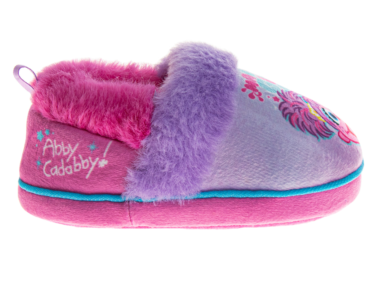 Sesame Street Abby Cadabby Kids' Slippers  Soft Comfortable Plush SlipOns (Toddler)