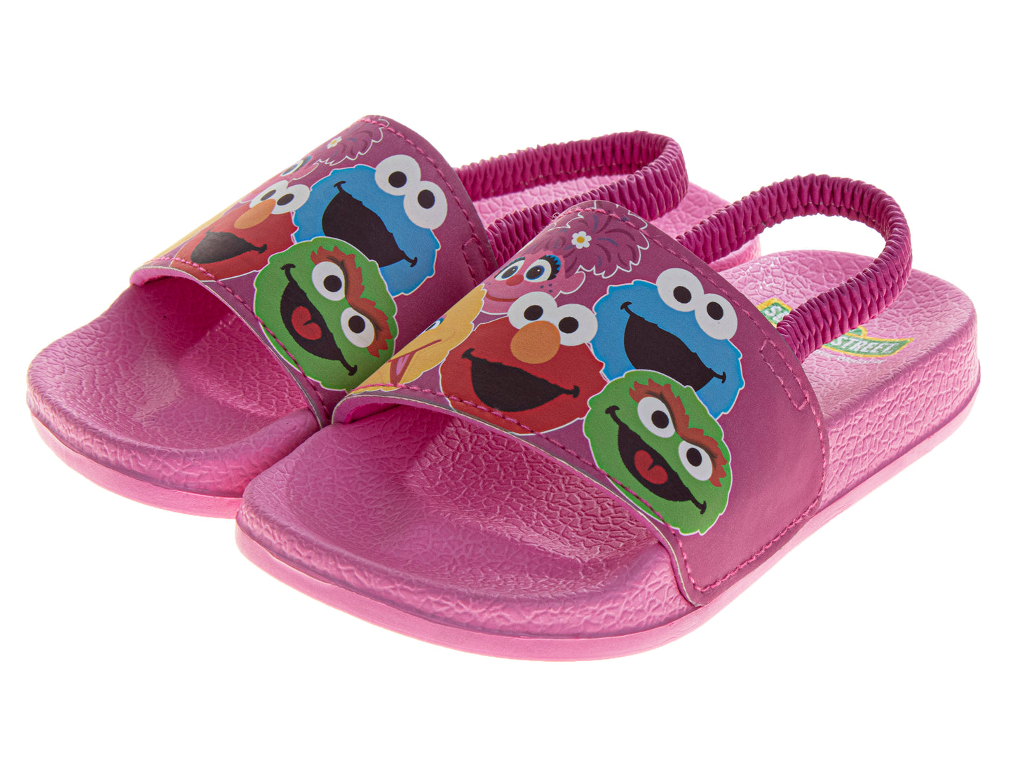 Sesame Street Sandals for Girls  Casual Comfortable Summer Adjustable (Toddler / Little Kid)