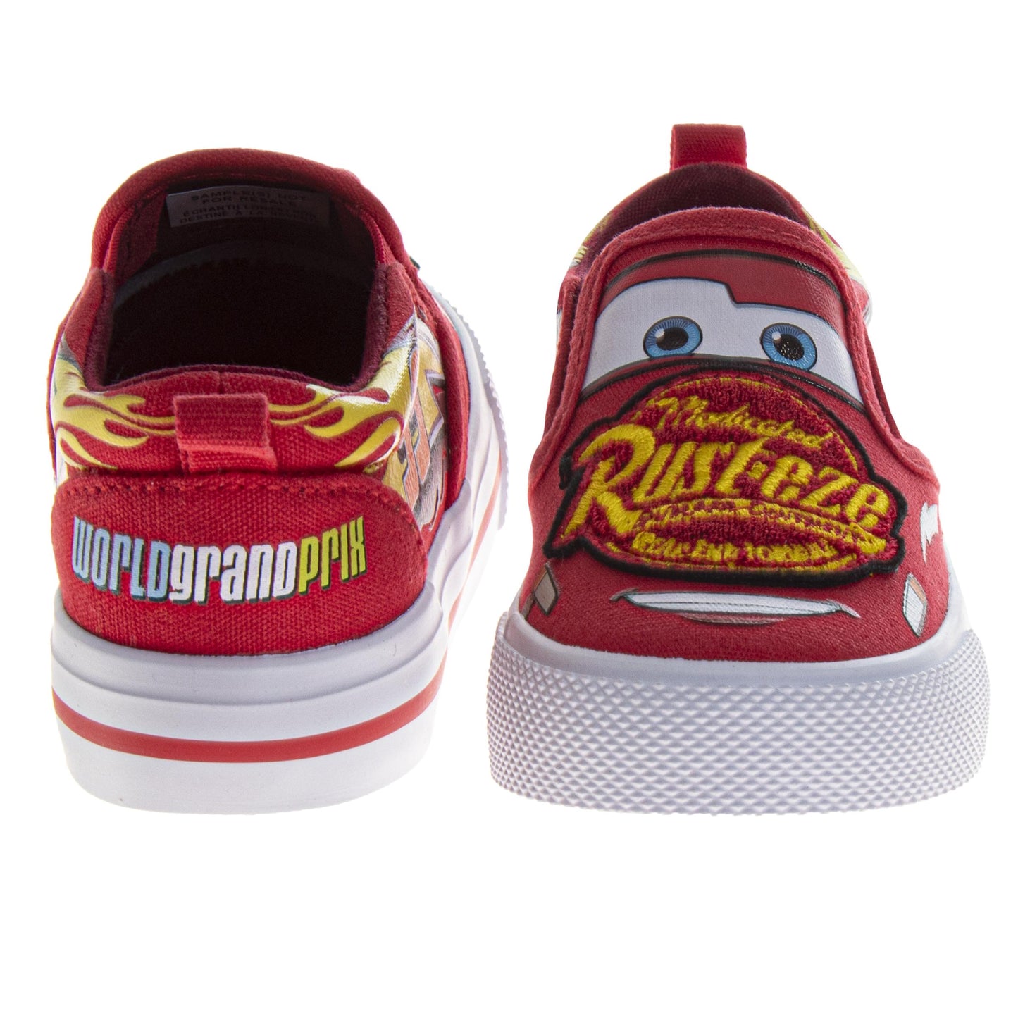 Cars Boys Slip-On Canvas 3D Slippers Featuring Lightning McQueen (Toddler / Little Kid)