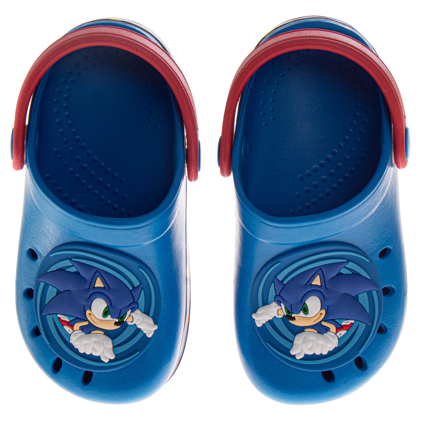 SEGA Sonic the Hedgehog Boys Slip-On Clogs with Back Strap (Toddler)