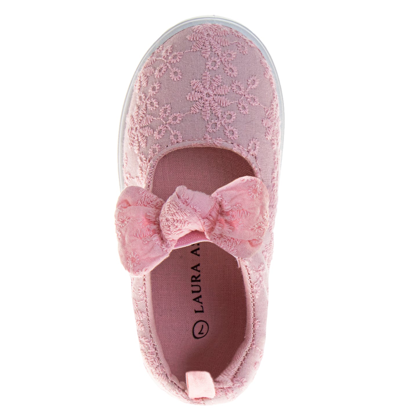 Laura Ashley Girls' MJ Style Sneakers  Classic, Comfortable, and Easy SlipOn Shoes (Toddler / Little Kid)