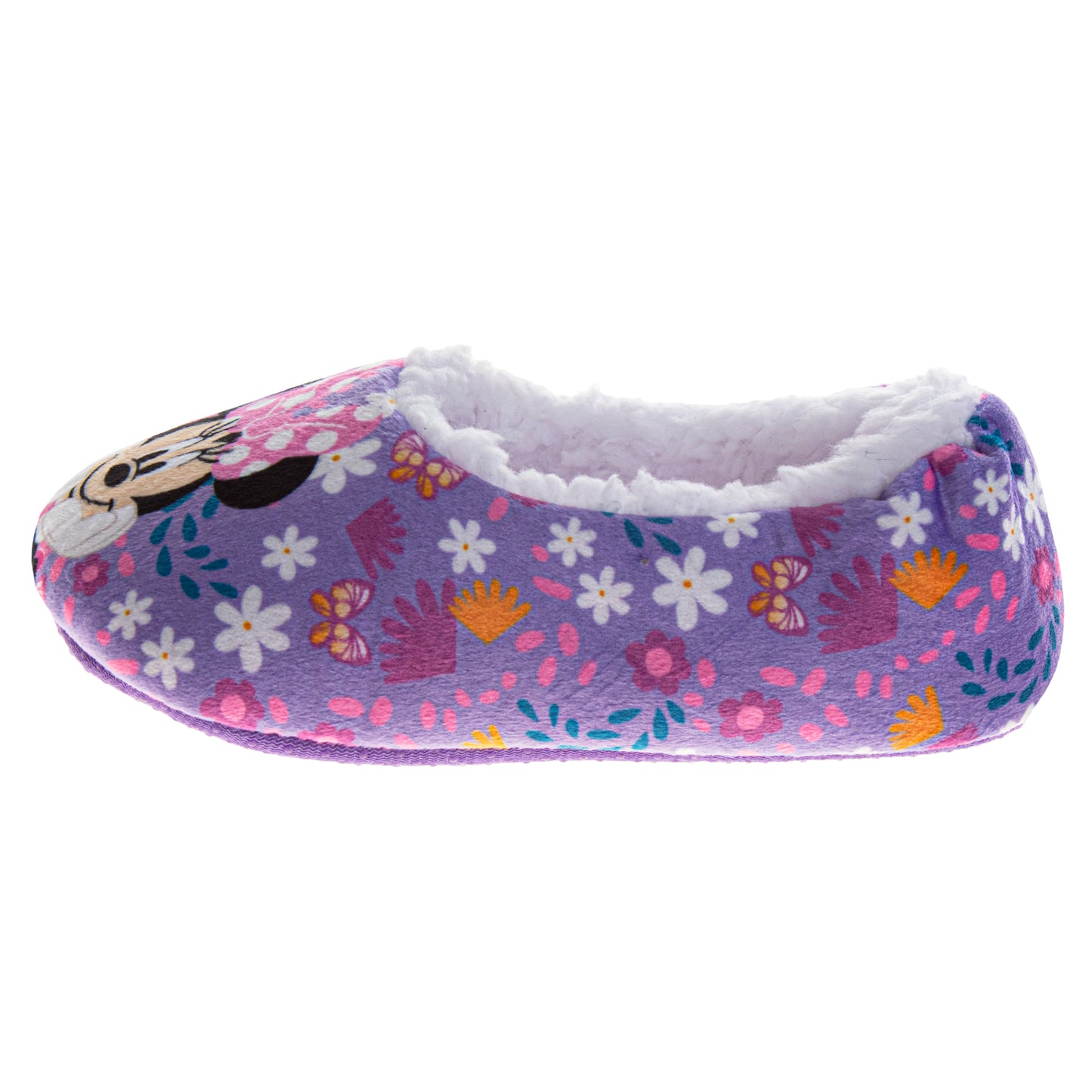 Disney Minnie Mouse Slippers for Girls  Minnie Design Comfortable Cozy Indoor Soft (Toddler / Little Kid)
