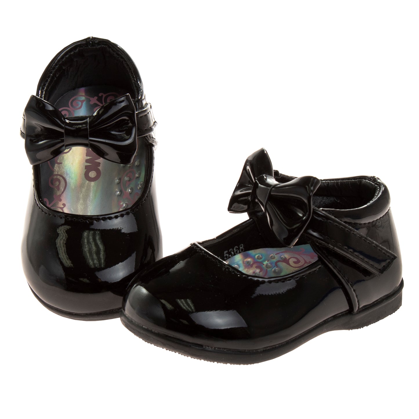 Josmo Girls' Mary Jane Dress Shoes  Classic Style with Bow Detail (Infant / Toddler)