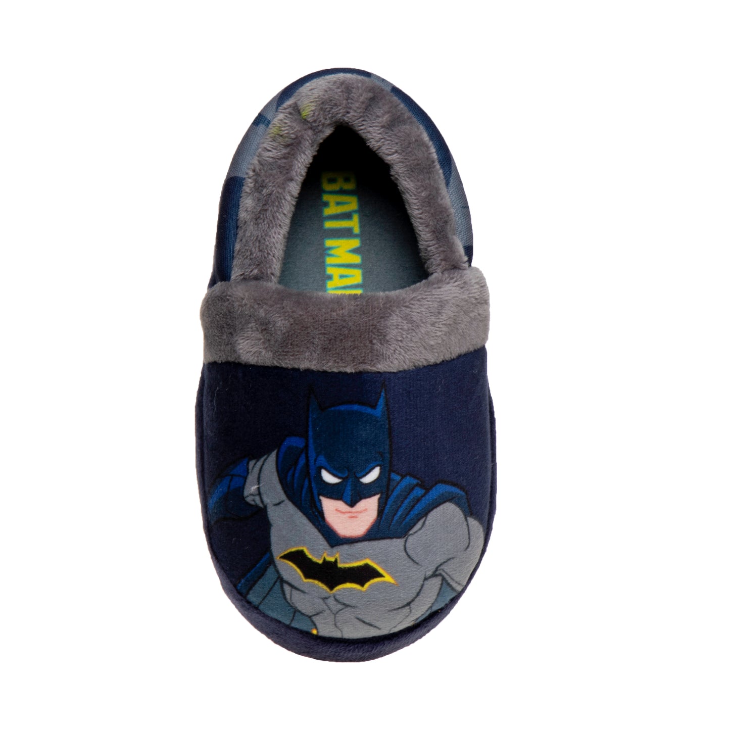 Josmo Boys' Batman Toddler Slipper Dark Knight Superhero Lightweight Comfort Soft Aline Plush House Shoes