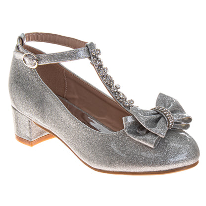 Badgley Mischka Dress Shoes Girls  Elegant Sparkle Formal Occasion (Little Kid / Big Kid)