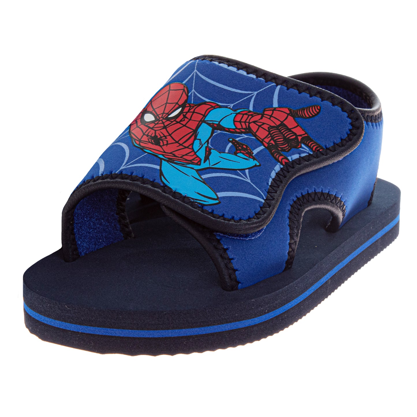 Marvel Spider-Man Boys Slip-On Foam Sandals with Cushioned Footbed (Toddler / Kids)