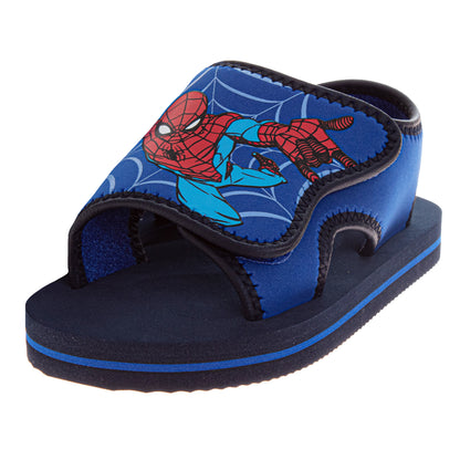Marvel Spider-Man Boys Slip-On Foam Sandals with Cushioned Footbed (Toddler / Kids)