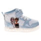 Frozen Girls Anna & Elsa Light-Up High-Top Sneakers with Hook and Loop Closure (Toddler)