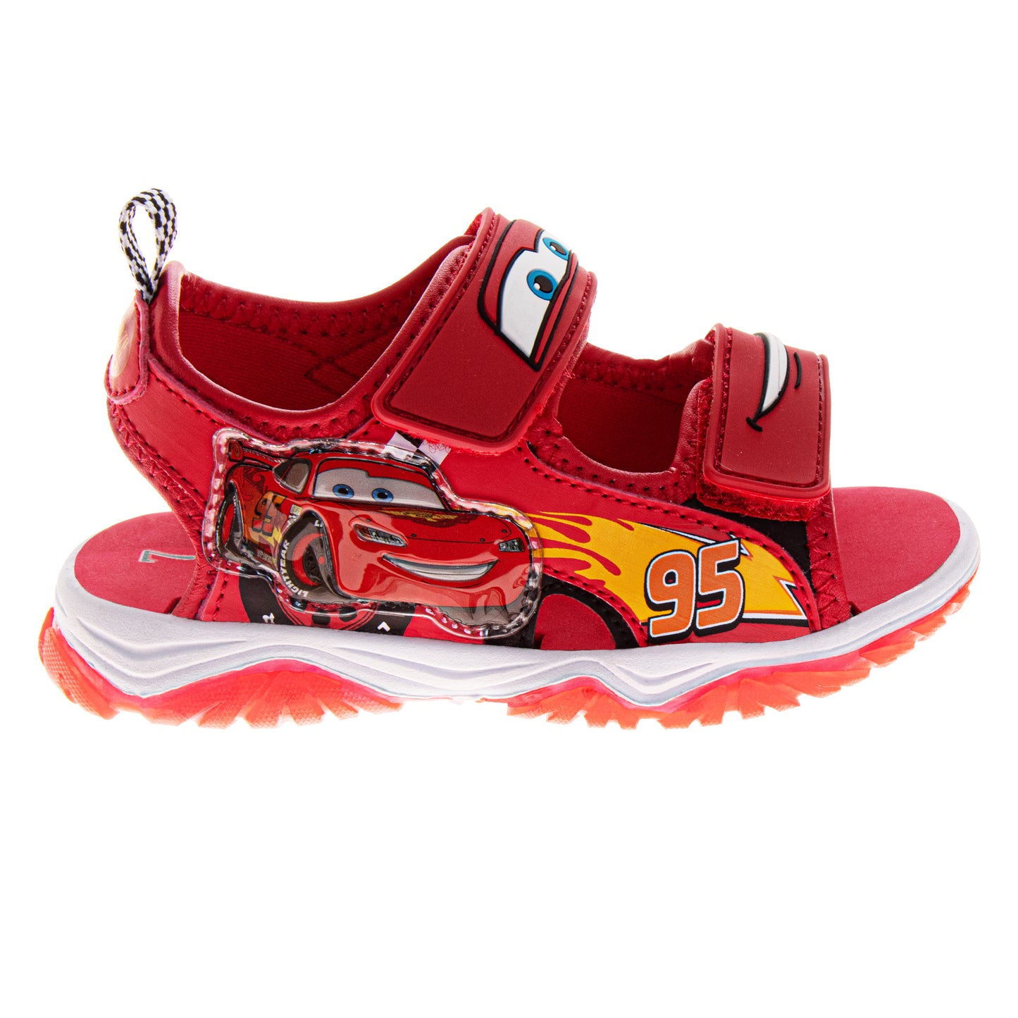 Cars Boys Lightning McQueen Hook and Loop Sport Open Toe Sandal (Toddler / Kids)