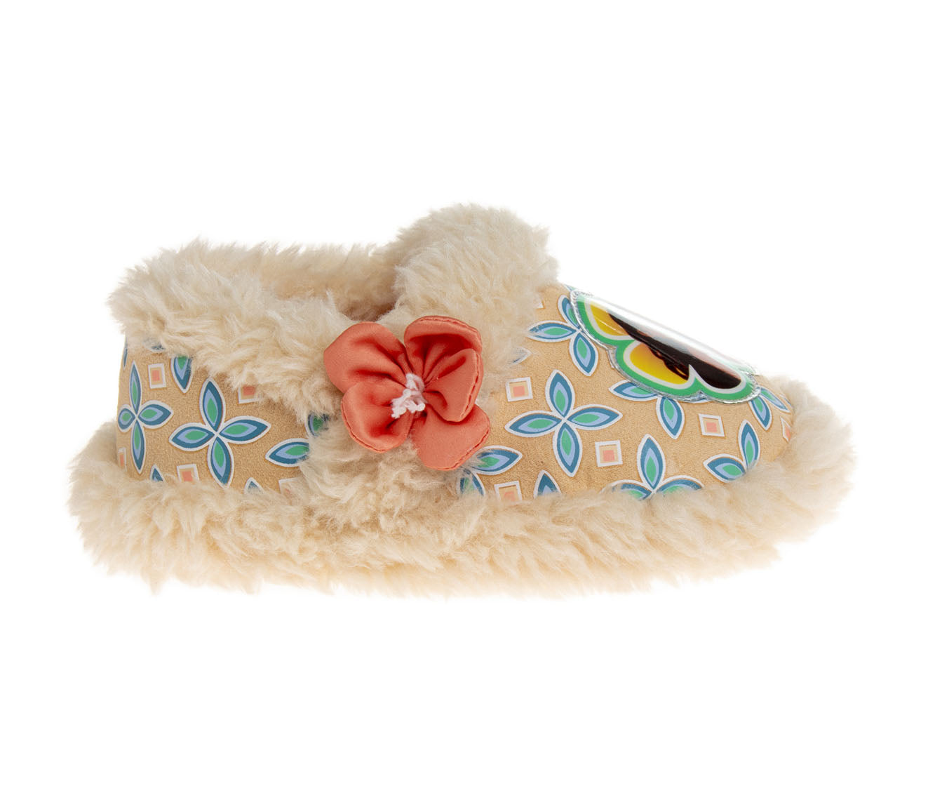Disney Girls' Moana Slippers - Princess Moana Plush Fuzzy Slippers (Toddler/Little Girl)