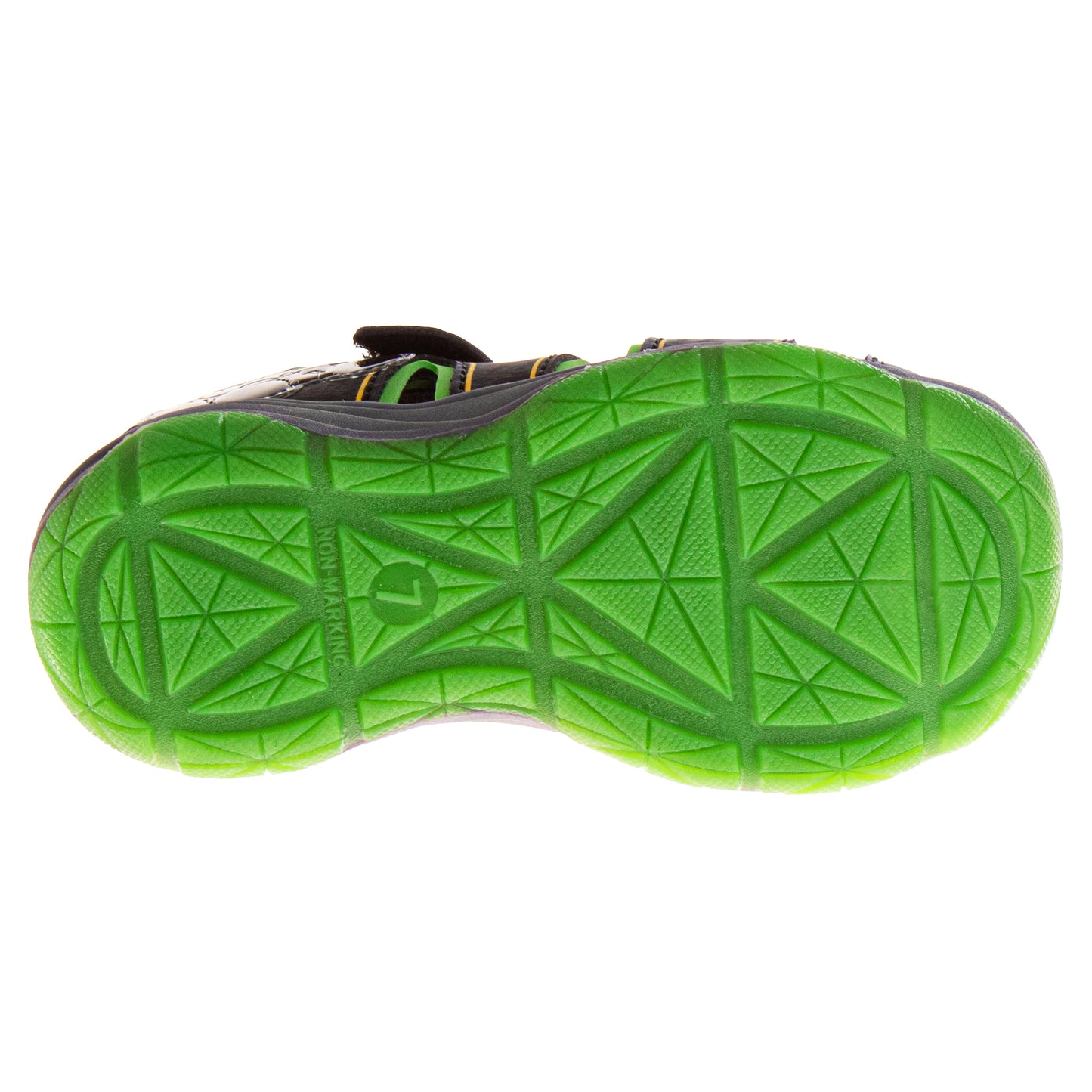 Monster Jam Boys Grave Digger Hook and Loop Sport Sandals (Toddler / Kids)