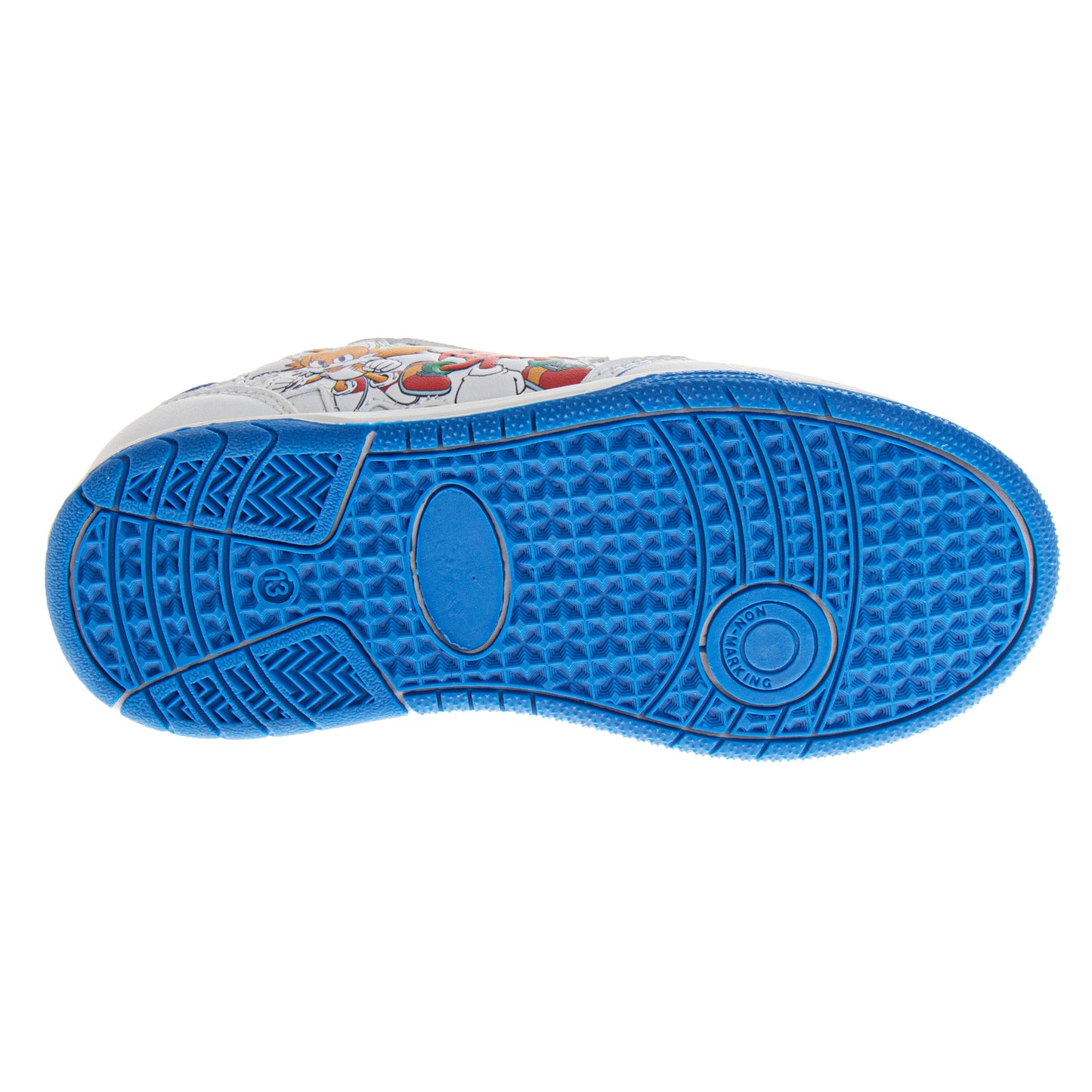 Sonic the Hedgehog Boys Lace-Up Court Sneakers Featuring Sonic and Friends (Big Kid)