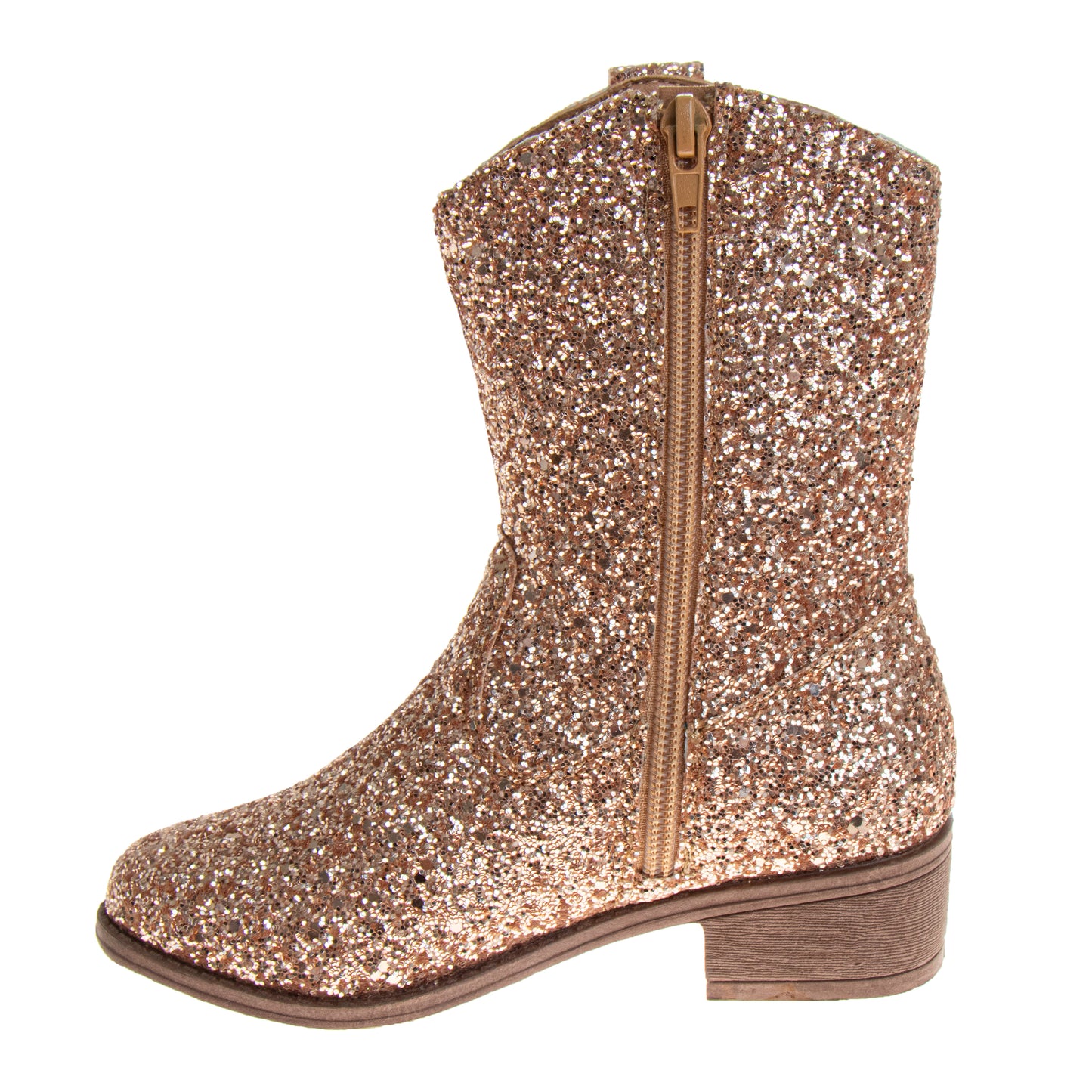 Kensie Girl Glittery Western Boots Girls'  Sparkly Glitter Western Style Fashion Forward Durable Comfort Fit (Little Kid / Big Kid)