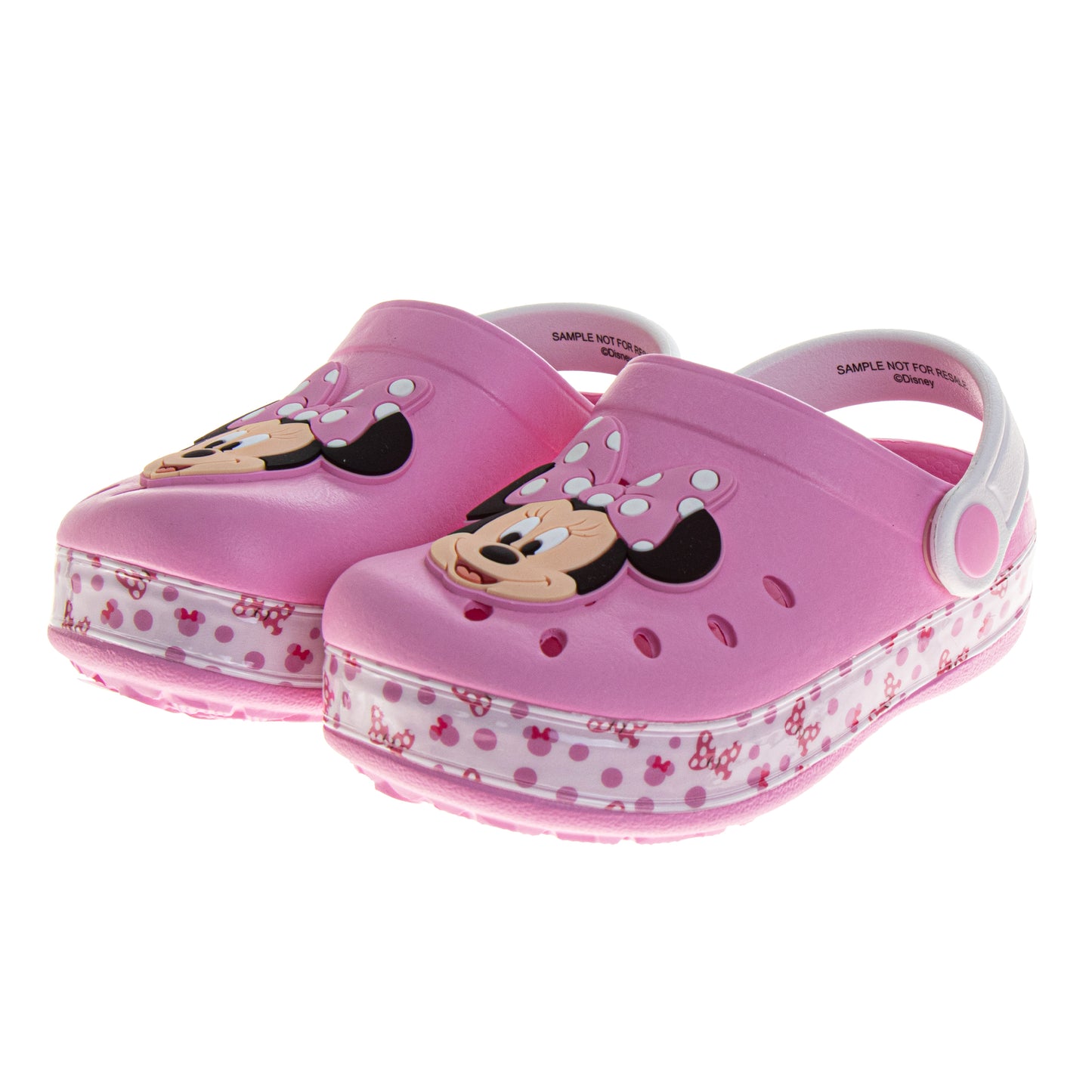 Minnie Mouse Girls Slip-On Clogs with Back Strap (Toddler)