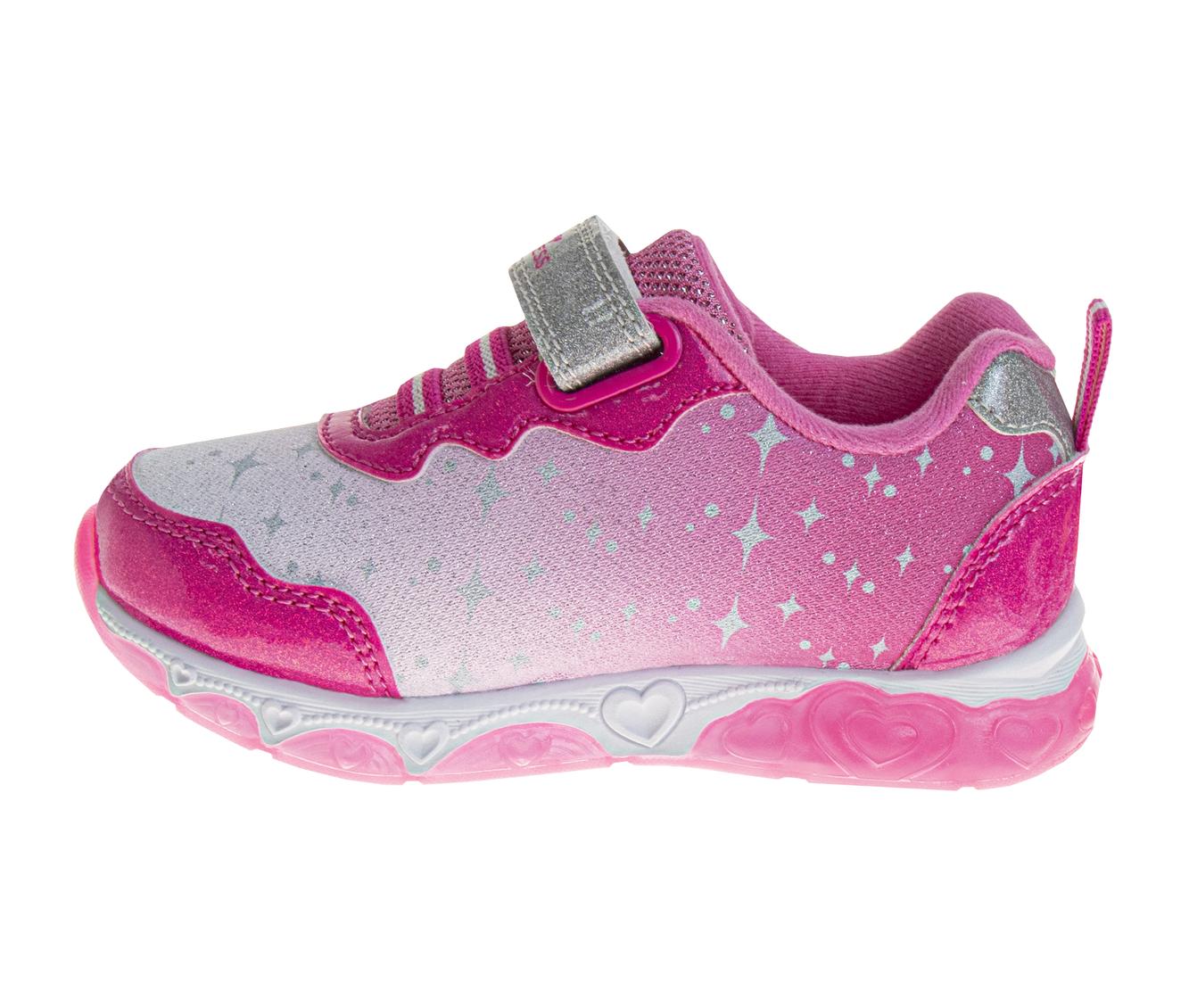 Disney Girls Princess Characters Light Up Laceless Shoes (Toddler/Little Girl)